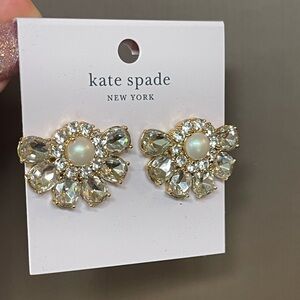 Kate Spade NWT Earrings (crystal/pearl/silver)